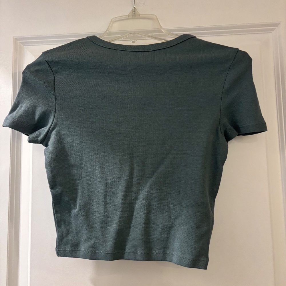 Zara Teal Baby Tee Shirt - Picture 5 of 5